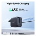 baseus wall charger enercore cj11 67w 335a 2 x type c with type c cable black e0121e00 extra photo 2 baseus wall charger enercore cj11 67w 335a 2 x type c with type c cable black e0121e00 extra photo 2
