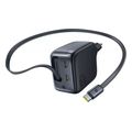 baseus wall charger enercore cj11 67w 335a 2 x type c with type c cable black e0121e00 extra photo 3 baseus wall charger enercore cj11 67w 335a 2 x type c with type c cable black e0121e00 extra photo 3