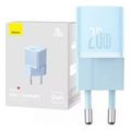 baseus wall charger gan mini 1c 20w 3a 1 x type c blue ccgn050103 extra photo 5