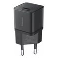 baseus wall charger gan5s 20w 3a 1 x type c black p10162503113 00 extra photo 1