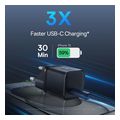 baseus wall charger gan5s 30w 3a 1 x type c black p10162504113 00 extra photo 1