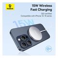 baseus wireless charger simple mini4 air 15w 167a white silver extra photo 5