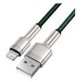 baseus cafule metal series 18w 24a usb a to lightning cable 2m green extra photo 2