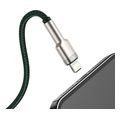 baseus cafule metal series 18w 24a usb a to lightning cable 2m green extra photo 3
