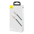 baseus cafule metal series 18w 24a usb a to lightning cable 2m green extra photo 4