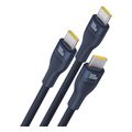 baseus flash series iii 3in1 100w 5a type c to 3 x type c cable 15m blue extra photo 2
