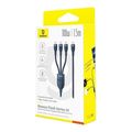 baseus flash series iii 3in1 100w 5a type c to 3 x type c cable 15m blue extra photo 3
