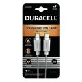 usb 32 cable duracell braided kevlar usb c to usb c 60w 1m white extra photo 4
