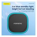 universal wireless car vent holder magnetic foneng cp128 with wireless charging light 15w black extra photo 1