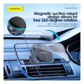 universal wireless car vent holder magnetic foneng cp128 with wireless charging light 15w black extra photo 4