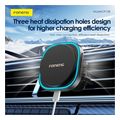 universal wireless car vent holder magnetic foneng cp128 with wireless charging light 15w black extra photo 5