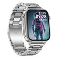 colmi smartwatch p80 183 ips with heart rate silver metal strap extra photo 2
