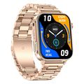 colmi smartwatch p80 183 ips with heart rate gold metal strap extra photo 2