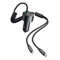mcdodo cc 0370 120w car charger usb c lightning black extra photo 2