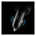 yesido y59 car charger 200w 5a 1 x usb a 2 x usb c black extra photo 3