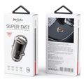 yesido y68 car charger 30w 3a 1 x usb a 1 x usb c black extra photo 6