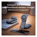 yesido ds26 3in1 15w 167a wireless charger grey extra photo 2
