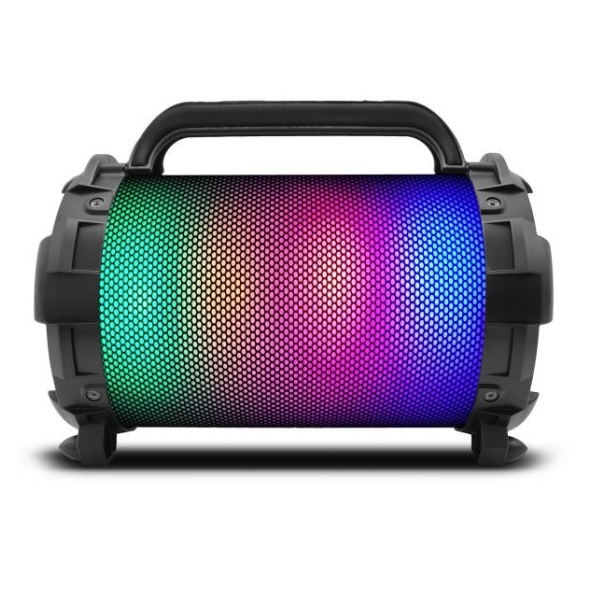 Enceinte Bluetooth Portable Audiocore AC875 - 30W, étanche IPX4, Radio, MicroSD, Lumière, Micro