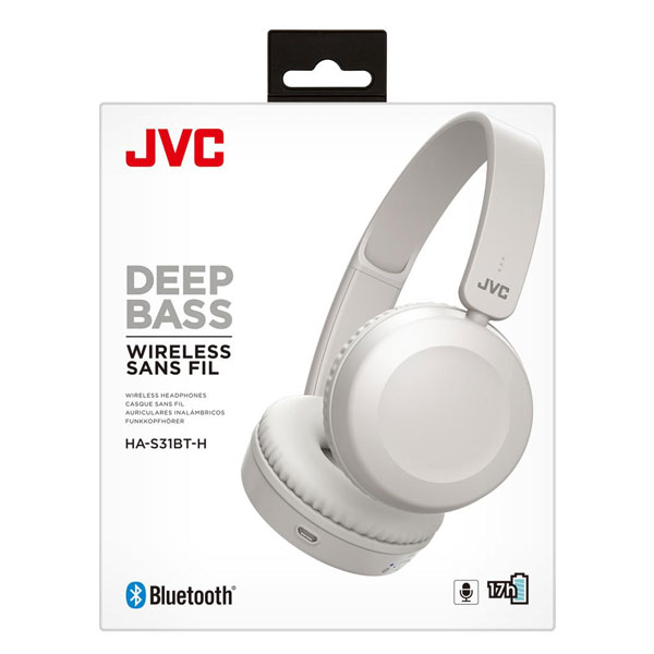 JVC Has31bth Flat Foldable Wireless Bluetooth Headphones With Built