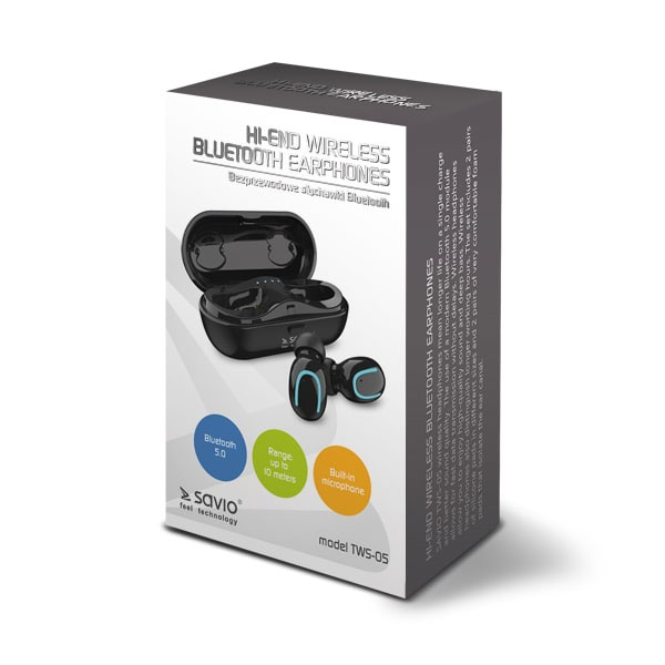 Savio Tws05 Wireless Bluetooth Earphones Bluetooth headset (TEL