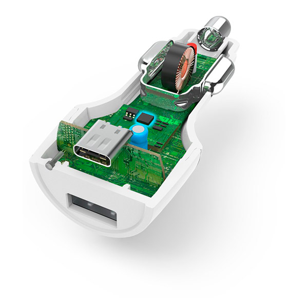 Hama 183322 CAR Charger, Usbc, Power Delivery (pd) / Usba