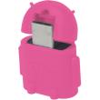 logilink aa0065 mini micro usb b m to usb a f otg adapter pink photo