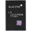 blue star battery for lg l3 l5 p970 optimus black p690 optimus net 1300mah photo