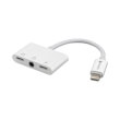 4smarts audio charging splitter lightning to 2x lightning 35mm aux audio connector 65mm white photo