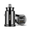 baseus universal car charger grain 2x usb 31a black photo
