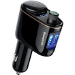 baseus transmiter fm locomotive bluetooth mp3 car charger black photo