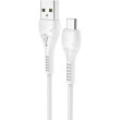 hoco cable usb cool power charging data cable for micro usb 1m white photo