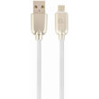 cablexpert cc usb2r ammbm 2m w premium rubber micro usb charging and data cable 2m white photo
