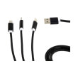 cablexpert cc usb2 am31 1m usb 3 in 1 charging cable black 1 m photo