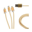 cablexpert cc usb2 am31 1m g usb 3 in 1 charging cable gold 1 m photo