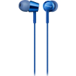 sony mdr ex155apl stereo headset blue photo
