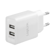 logilink pa0185 usb wall charger 2x usb port 105w white photo