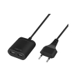 logilink pa0255 usb charger with 15 m fixed cable 2x usb a 12 w photo