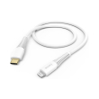 hama 183309 fast charging data cable usb c lightning 15 m white photo