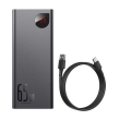 baseus adaman metal digital display quick charge power bank 20000mah 65w black photo