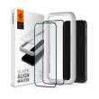 spigen tempered alm glass fc for iphone 12 12 pro black 2 pcs photo