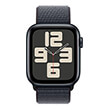 apple watch se 2024 aluminium midnight 44mm mxep3 with ink black sport loop photo