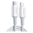 ugreen charging cable mfi us171 18w pd type c to lightning i6 white 1m 10493 3a photo