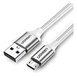 ugreen charging cable us290 micro silver 2m 60153 2a photo