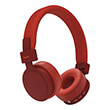 hama 184087 freedom lit headphones onear foldable with microphone red photo