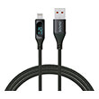 savio cl 173 usb type a  lighting cable with digital display 24a 1m photo