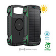 4smarts solar power bank wireless qi rugged titanpack ultimag 20000mah green photo