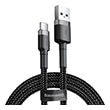 baseus cable cafule usb type c 2a 3m red grey black photo
