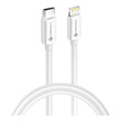 forcell cable type c to lightning 8 pin mfi 3a 9v 30w max 1m white photo