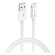 forcell cable usb a to lightning 8 pin mfi 24a 5v 12w 1m white photo
