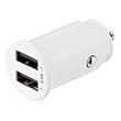 deltaco usb car125 usb car charger 2x usb a 2 4 a total 12 w white photo